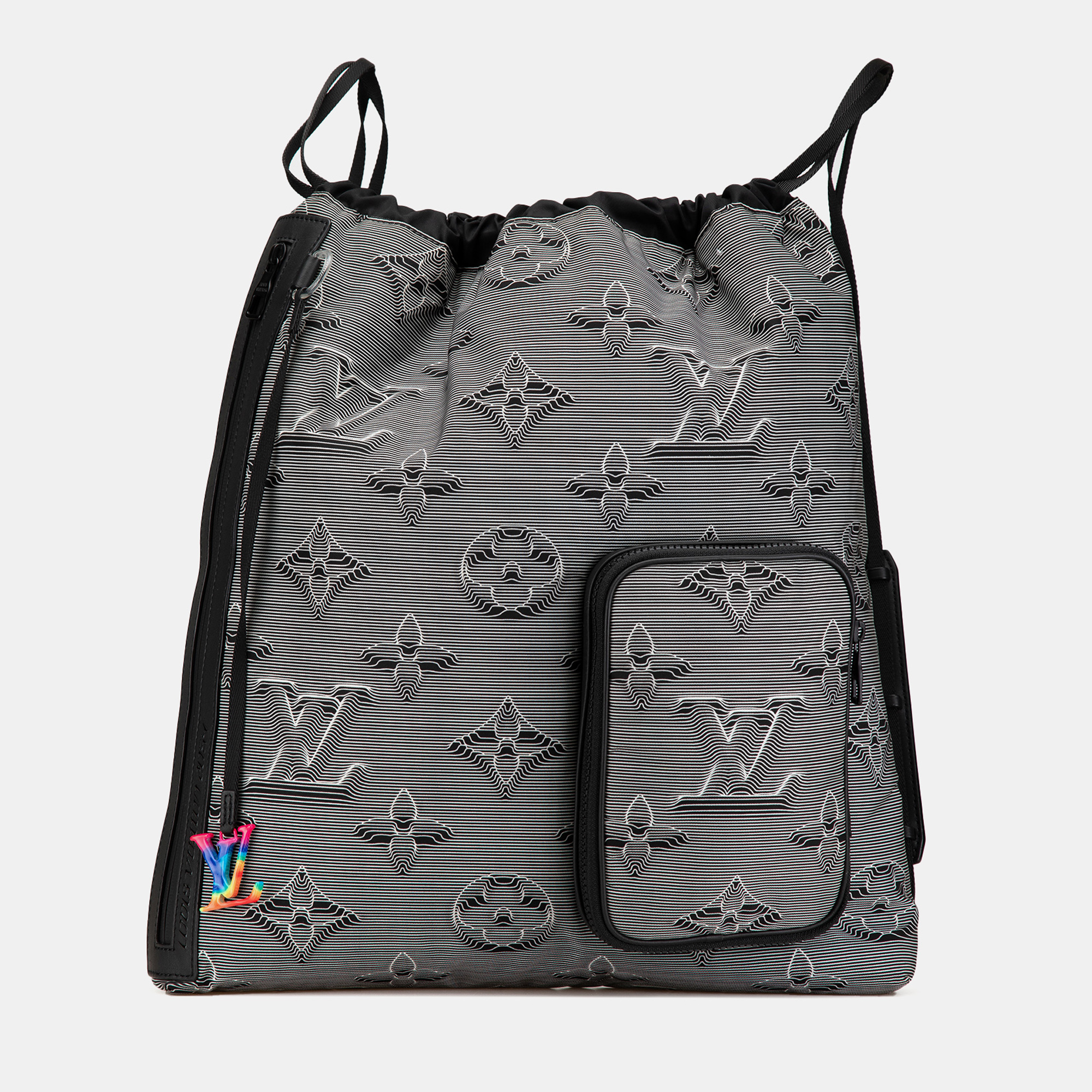 

Louis Vuitton Monogram 3D 2054 Drawstring Backpack, Grey