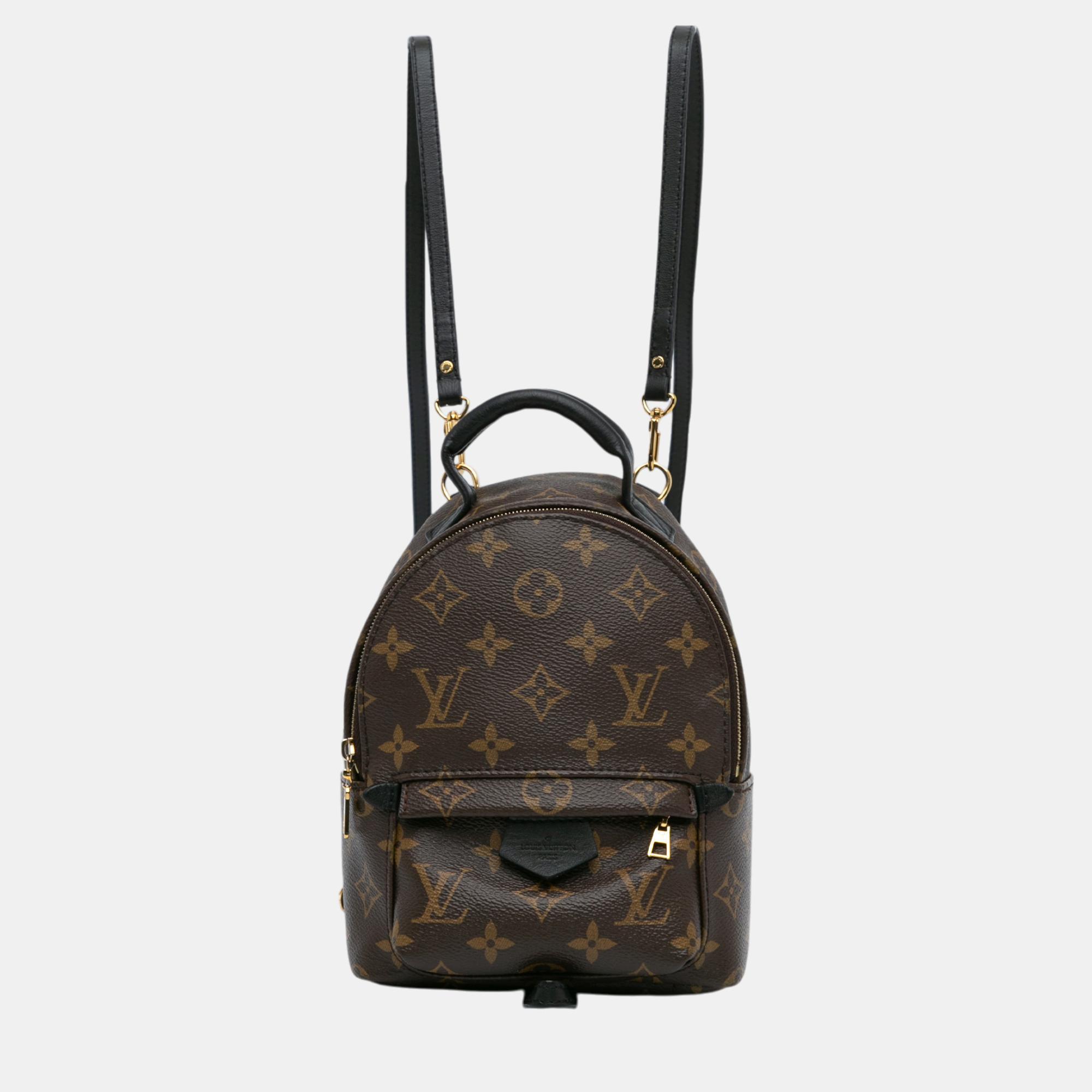 

Louis Vuitton Brown Monogram Mini Palm Springs