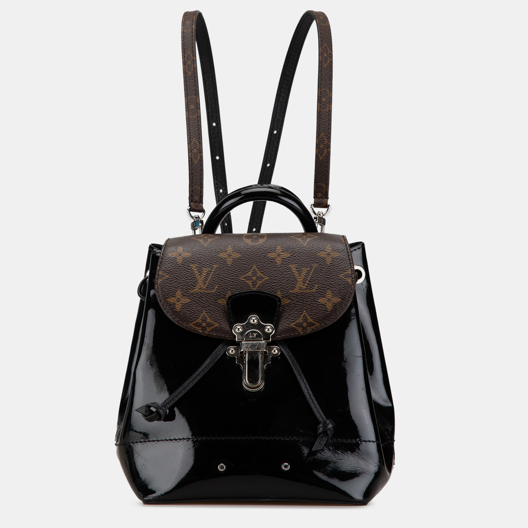 

Louis Vuitton Monogram Vernis Hot Springs Backpack, Black