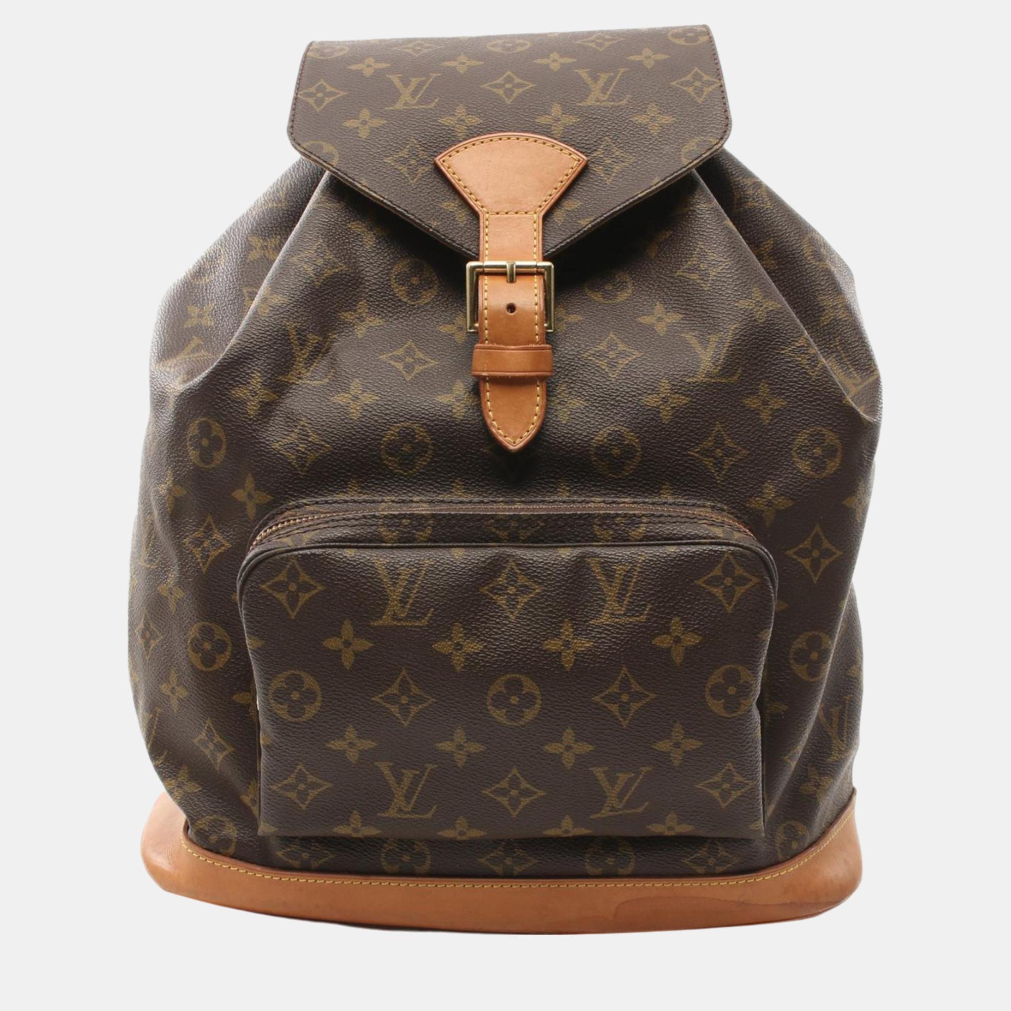 

Louis Vuitton Brown Monogram Montsouris GM