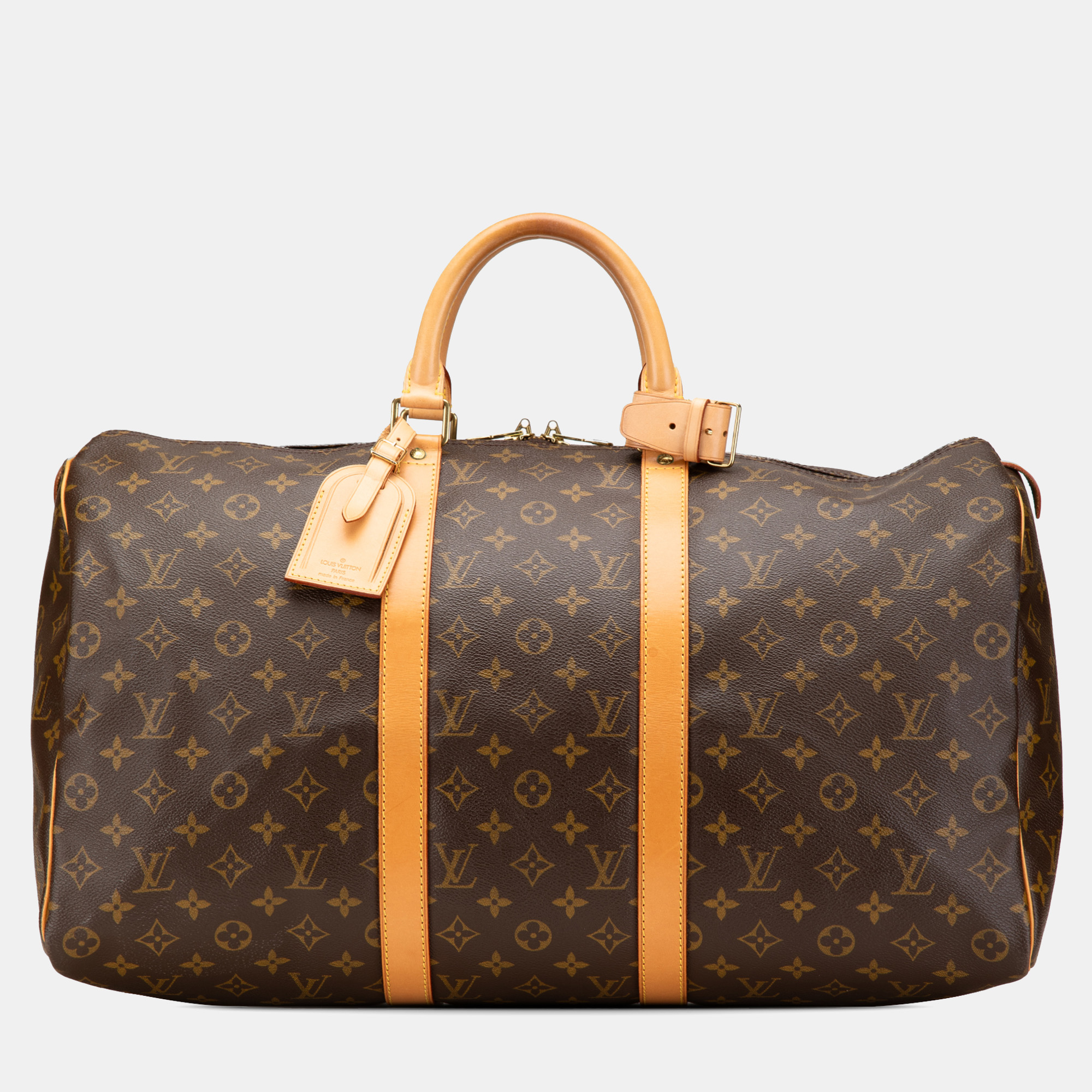 

Louis Vuitton Brown Monogram Keepall 50