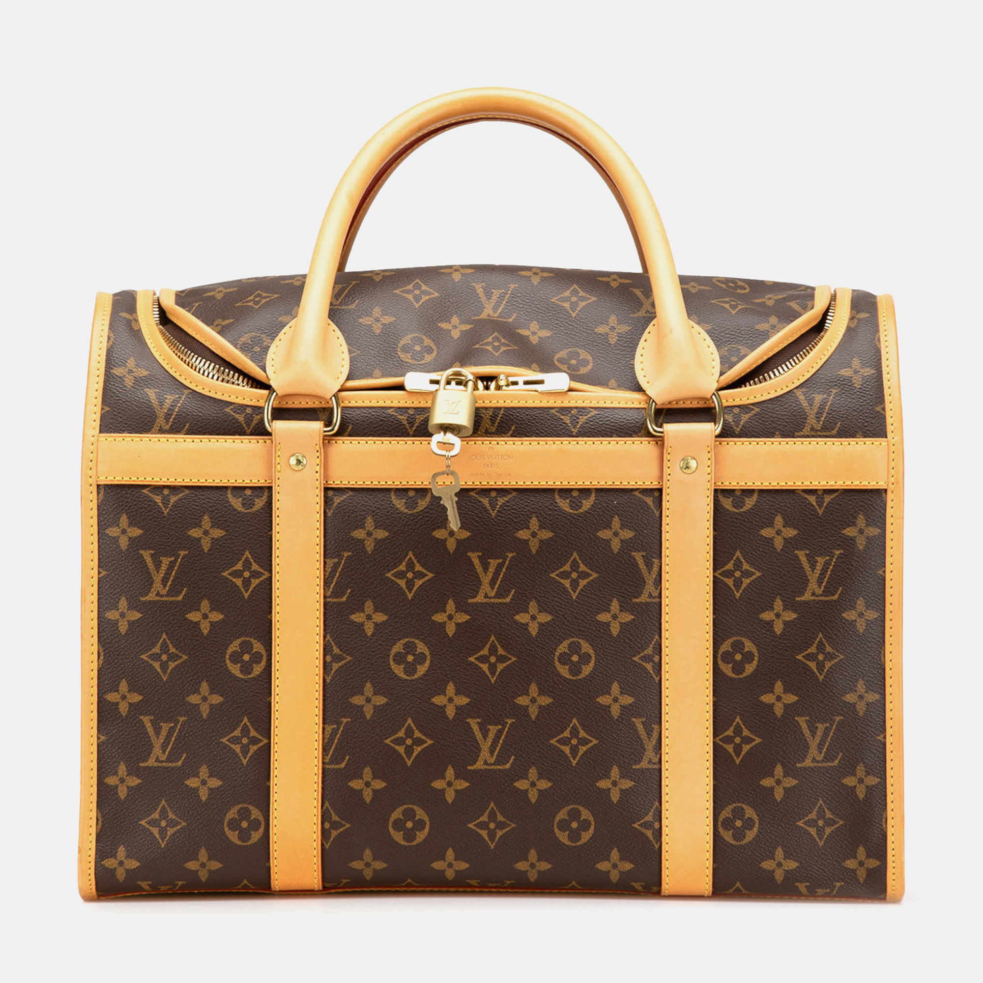 

Louis Vuitton Brown Monogram Sac Chien Pet Carrier 40