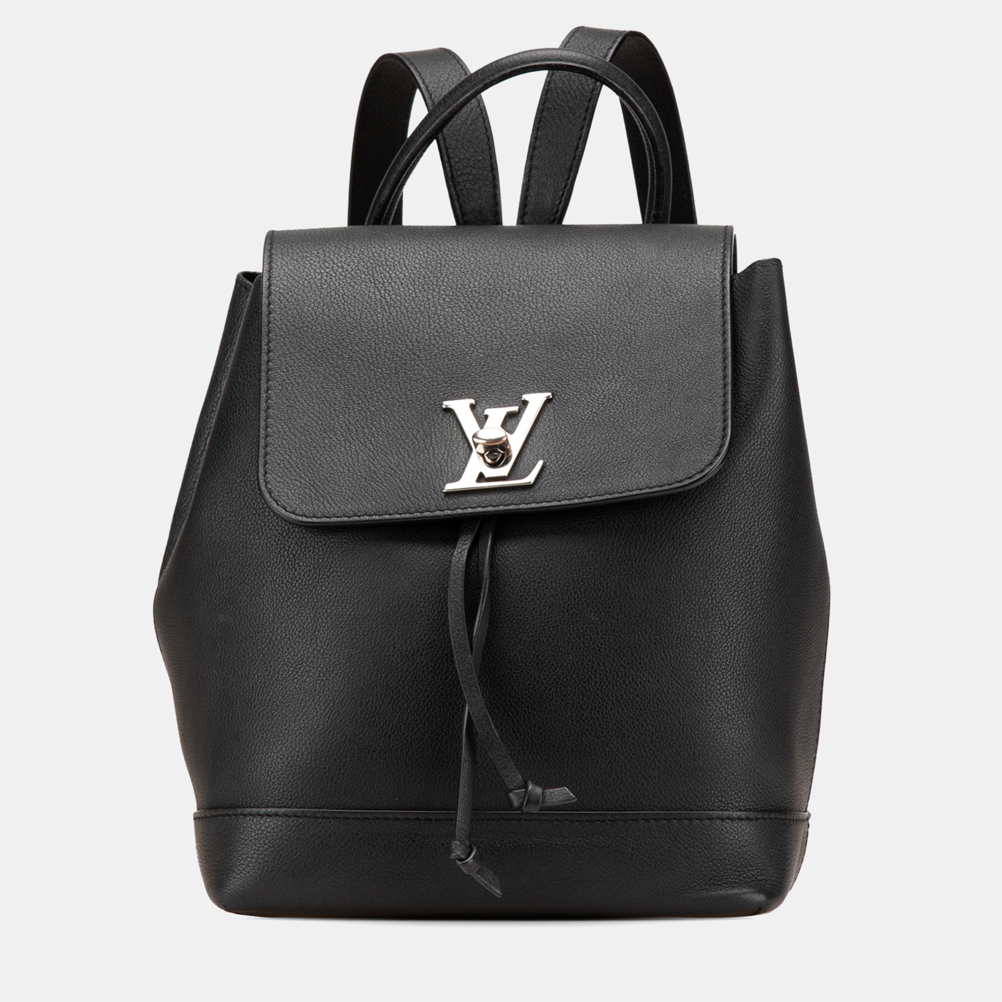 

Louis Vuitton Black Calf Leather Taurillon Lockme Backpack