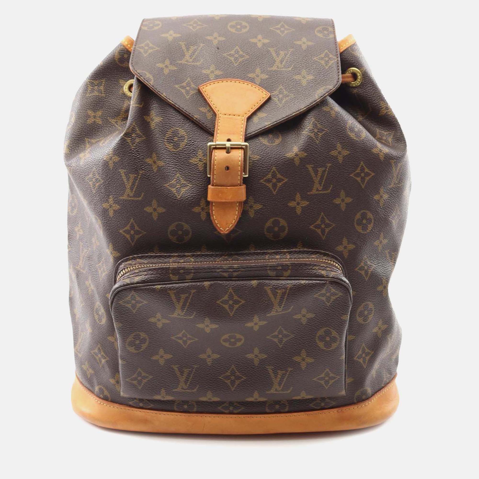 

Louis Vuitton Brown Monogram Montsouris GM