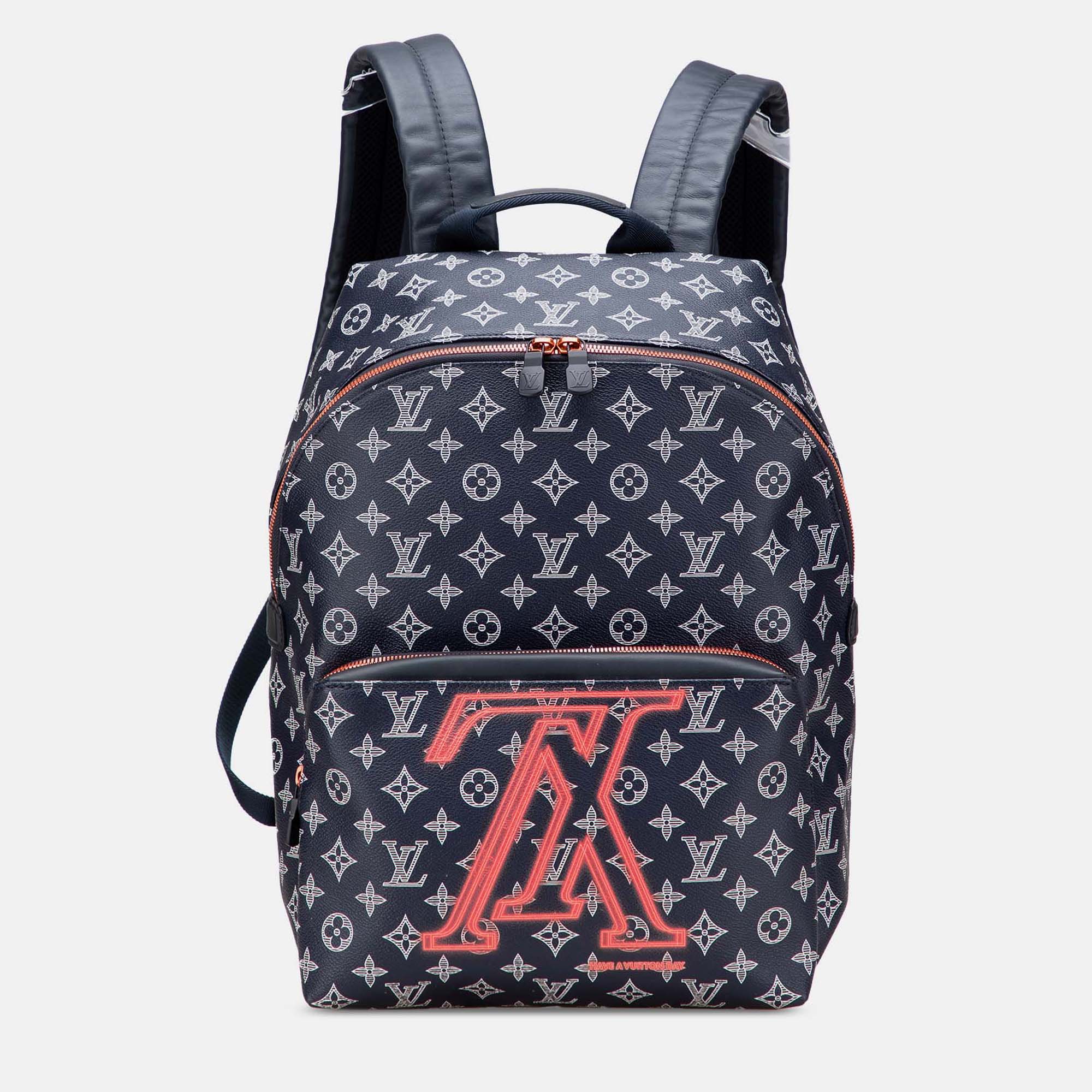 

Louis Vuitton Navy Blue Monogram Upside Down Ink Apollo Backpack