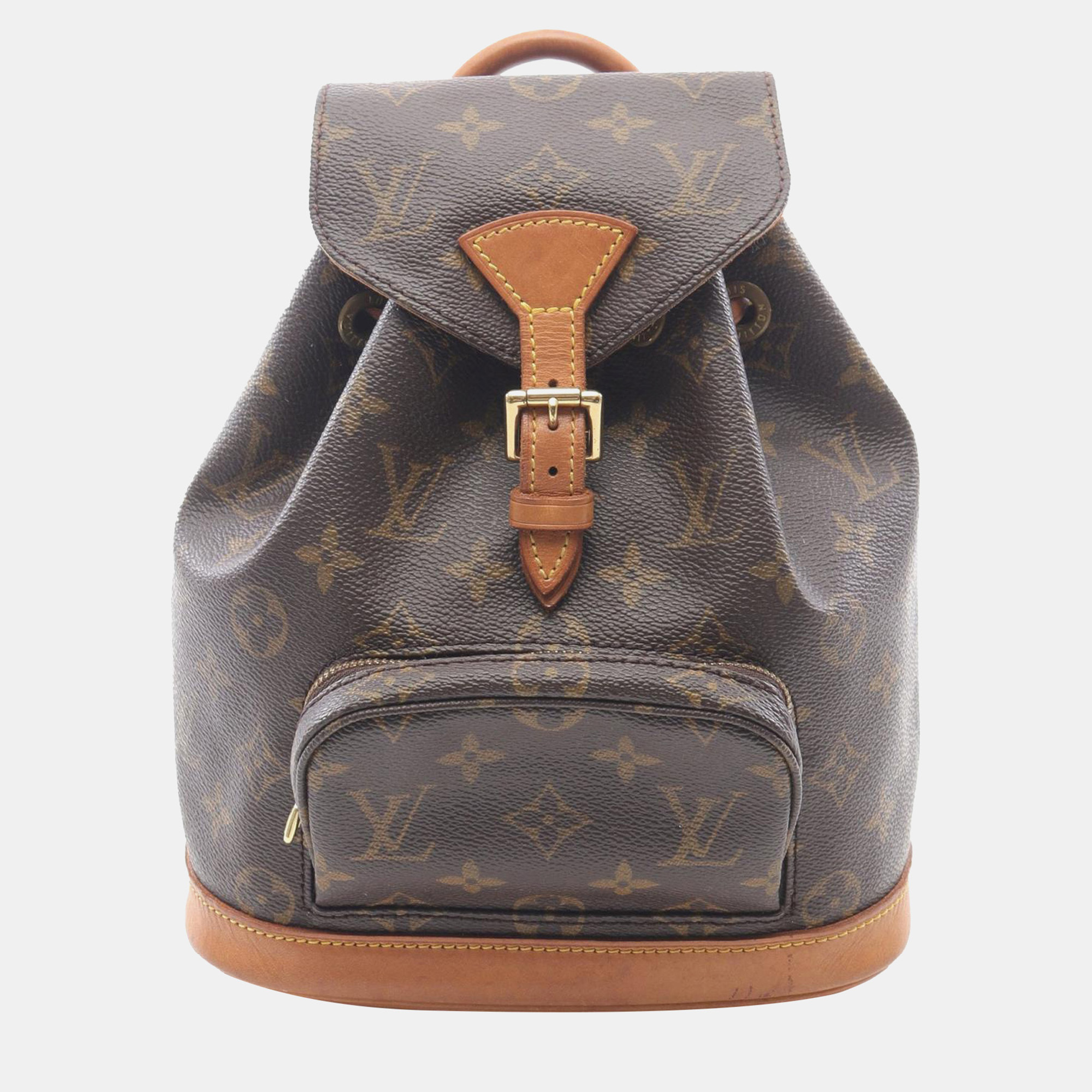 Pre-owned Louis Vuitton Brown Monogram Mini Montsouris Backpack