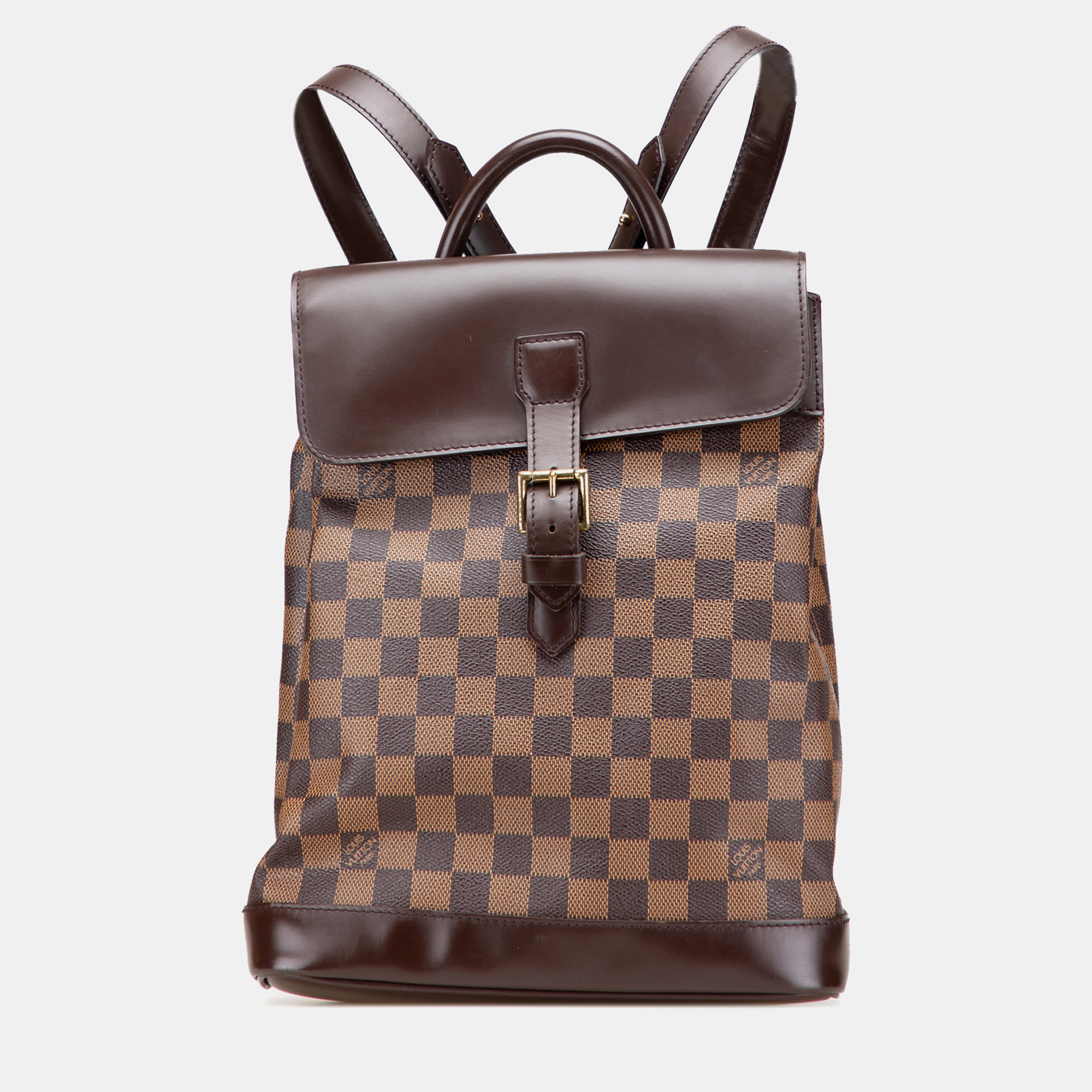 

Louis Vuitton Brown Damier Ebene Soho Backpack