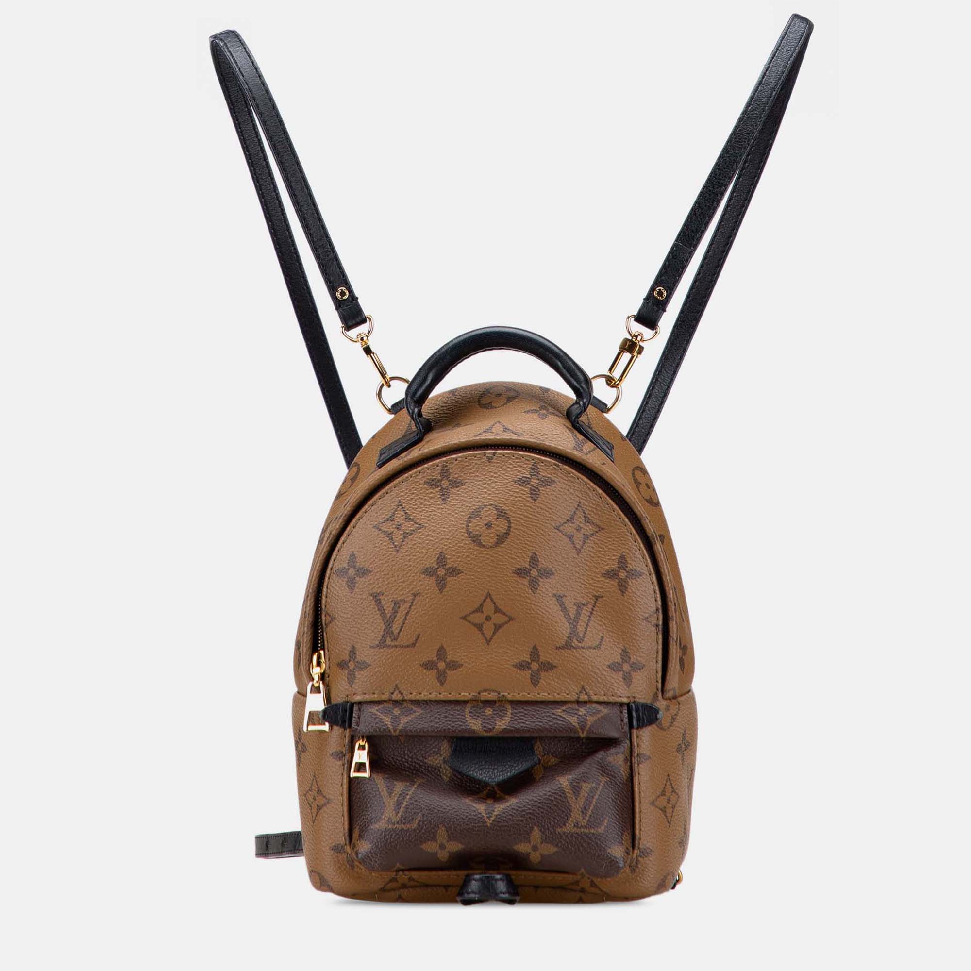 

Louis Vuitton Monogram Reverse Mini Palm Springs, Brown
