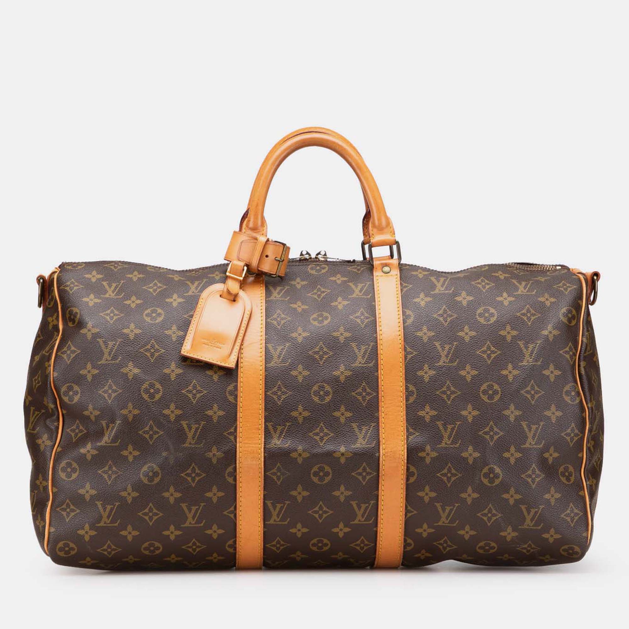 

Louis Vuitton Monogram Keepall Bandouliere 50, Brown