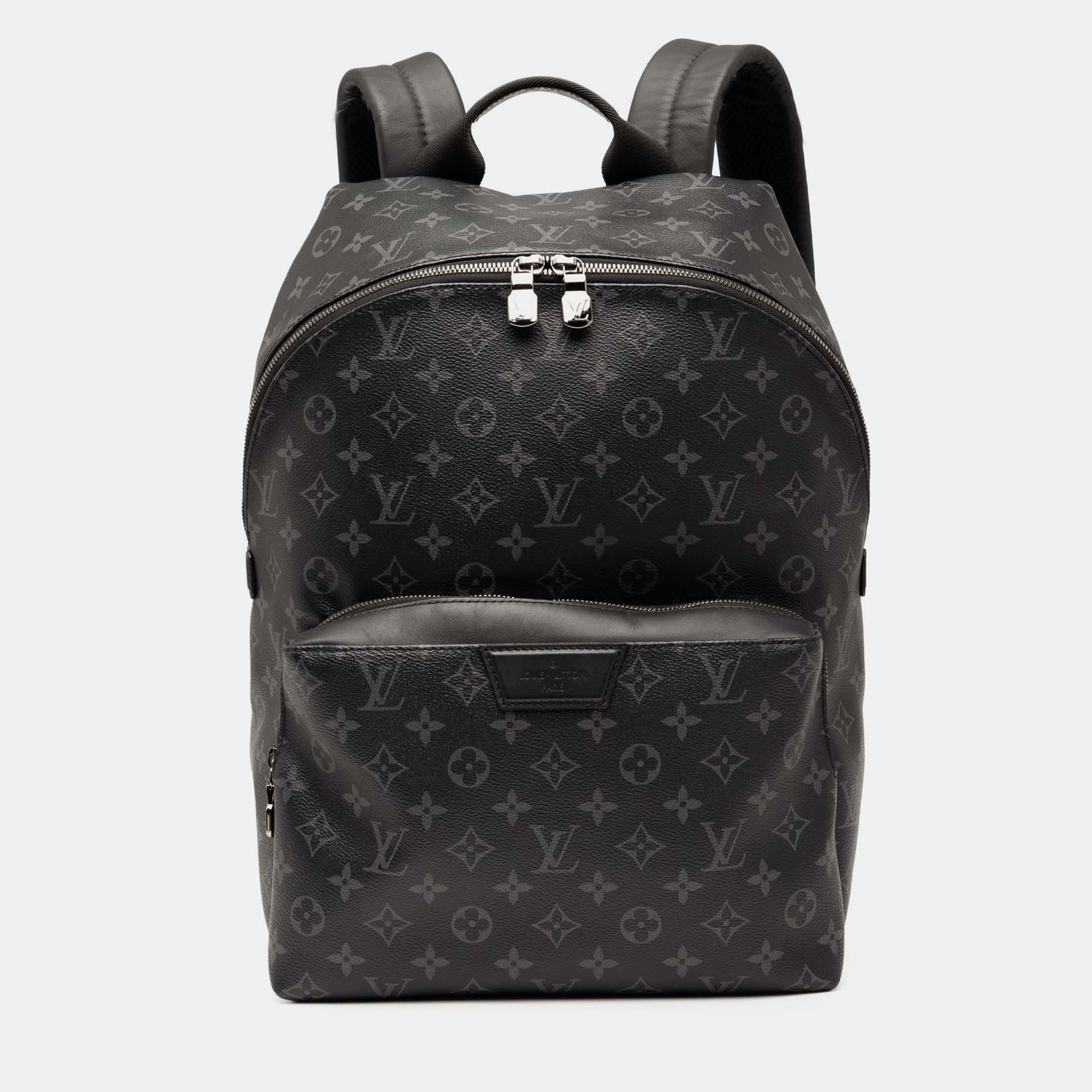 Pre-owned Louis Vuitton Monogram Eclipse Discovery Backpacks In Black