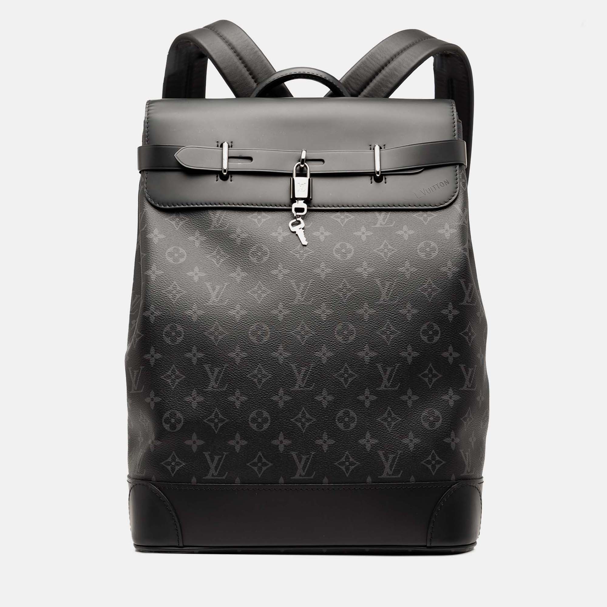 

Louis Vuitton Monogram Eclipse Steamer, Black