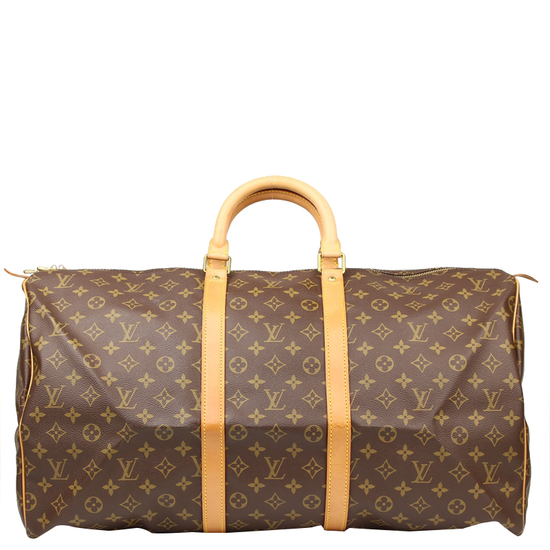 Pre Owned Louis Vuitton Monogram Canvas Keepall 55 Bag