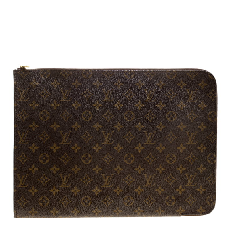 Pre Owned Louis Vuitton Monogram Poche Documents Portfolio Case