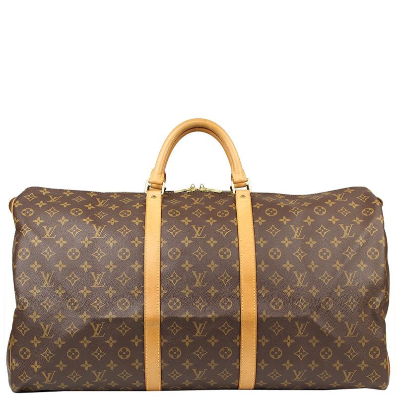 Pre Owned Louis Vuitton Monogram Canvas Keepall 60 Bag