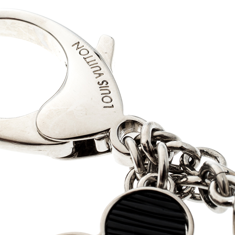 Louis Vuitton Fleur De Monogram Bag Charm and Key Holder - Black Keychains,  Accessories - LOU824024