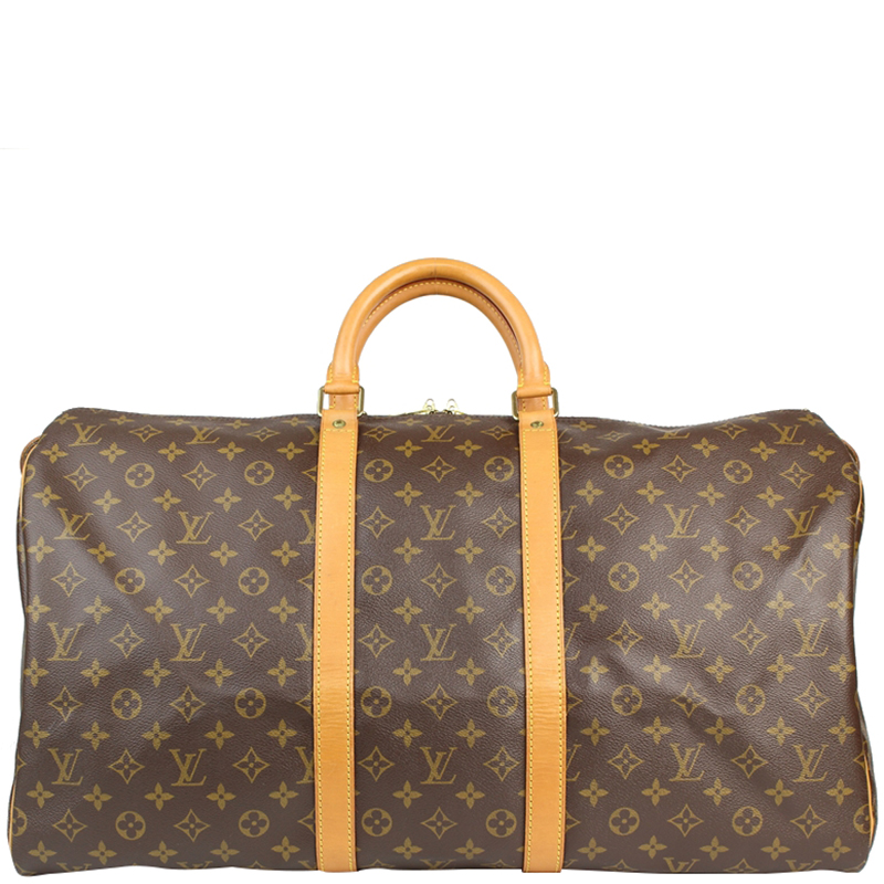 Pre Owned Louis Vuitton Monogram Canvas Keepall 55 Bag