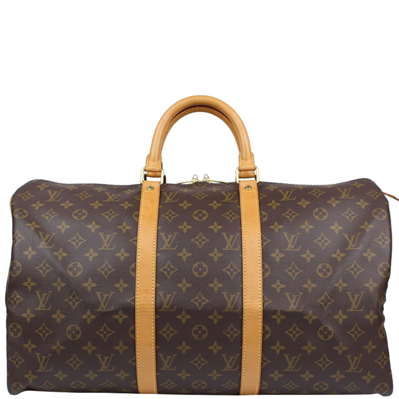 Pre Owned Louis Vuitton Monogram Canvas Keepall 50 Bag