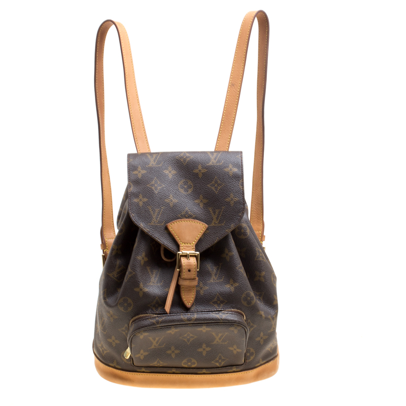 Pre Owned حقيبة ظهر لوي فيتون مونتسوري كانفاس مونوغرامي MM