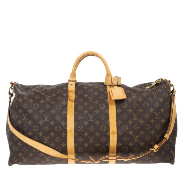 مملوكة مسبقًا Louis Vuitton Monogram Canvas Keepall Bandouliere 60