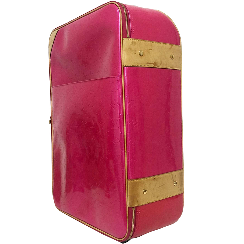 

Louis Vuitton Rose Pop Monogram Vernis Pegase 55 Suitcase, Pink