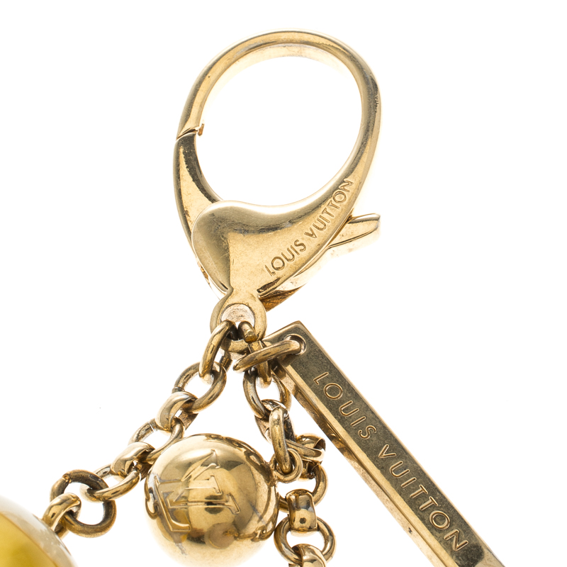 Louis Vuitton Mini Keepall Bag Charm And Key Holder Monogram Taigarama  Yellow 2247103