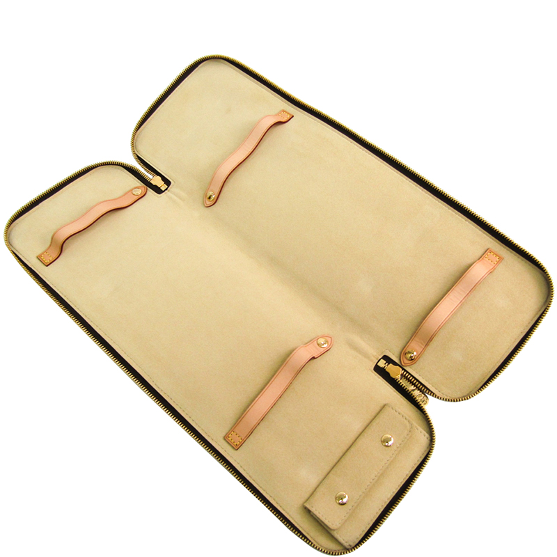 

Louis Vuitton Monogram Canvas 5 Tie Case, Brown