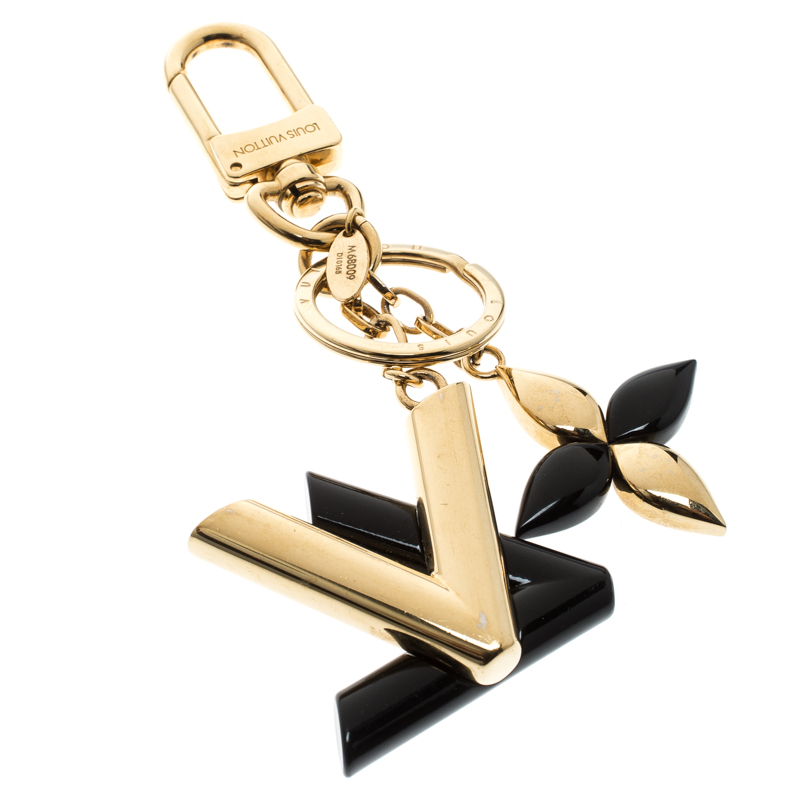 Louis Vuitton White Resin Goldtone Metal Crystal Vivienne Key Holder and Bag  Charm - Yoogi's Closet