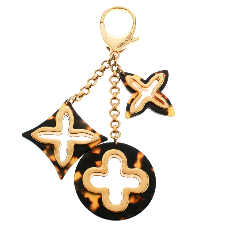 مملوكة مسبقًا Louis Vuitton Insolence Brown Resin Gold Tone Bag Charm