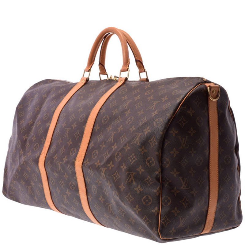 

Louis Vuitton Monogram Canvas Keepall Bandouliere 60 Bag, Brown