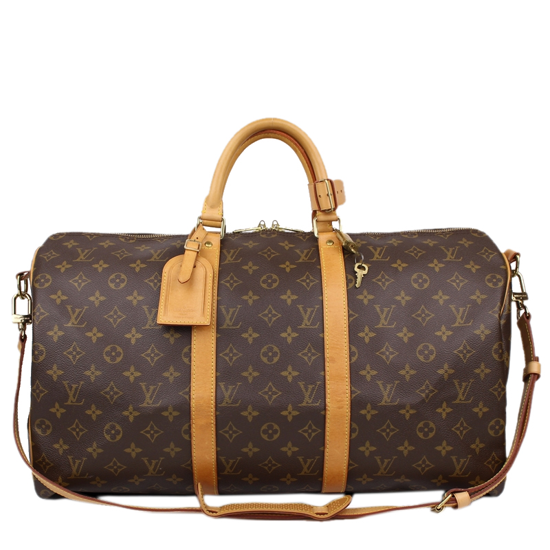 Pre Owned Louis Vuitton Monogram Canvas Keepall Bandouliere 50 Bag