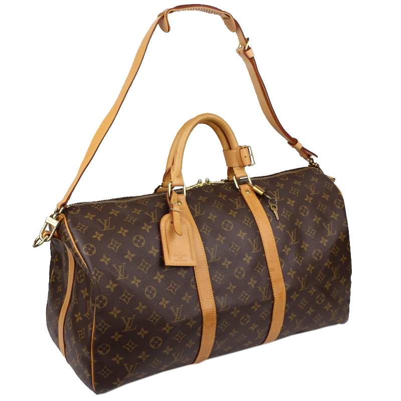 

Louis Vuitton Monogram Canvas Keepall Bandouliere 50 Bag, Brown