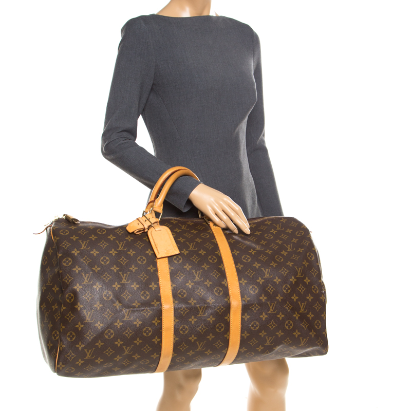 

Louis Vuitton Brown Monogram Canvas Keepall Bandouliere 60 Bag