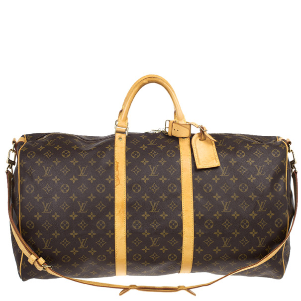 Pre Owned Louis Vuitton Monogram Keepall Bandouliere 60