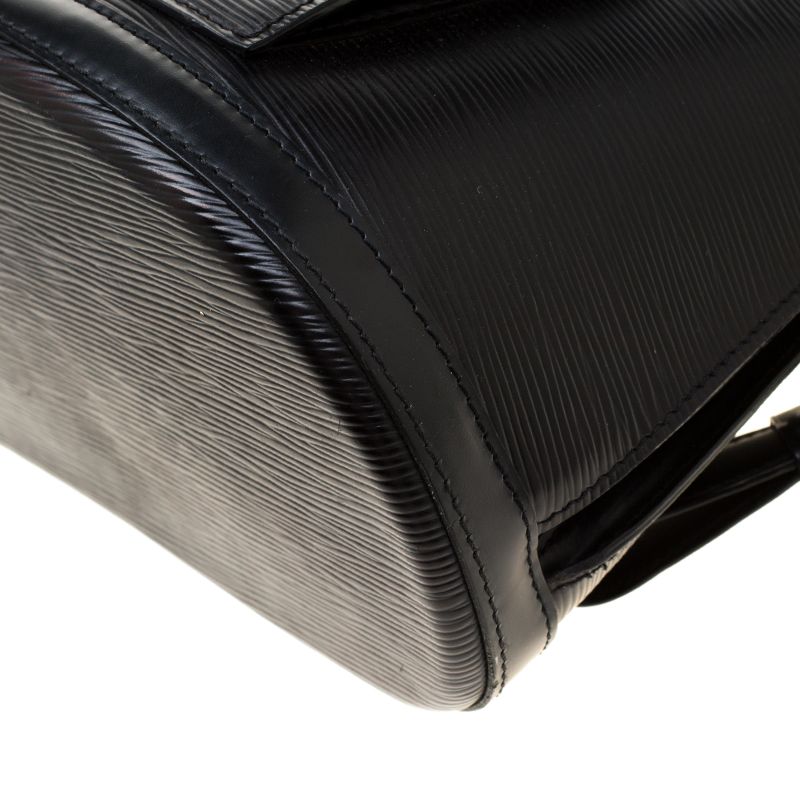 Authentic Louis Vuitton Epi Gobelin Backpack Black M52292 LV 6338G