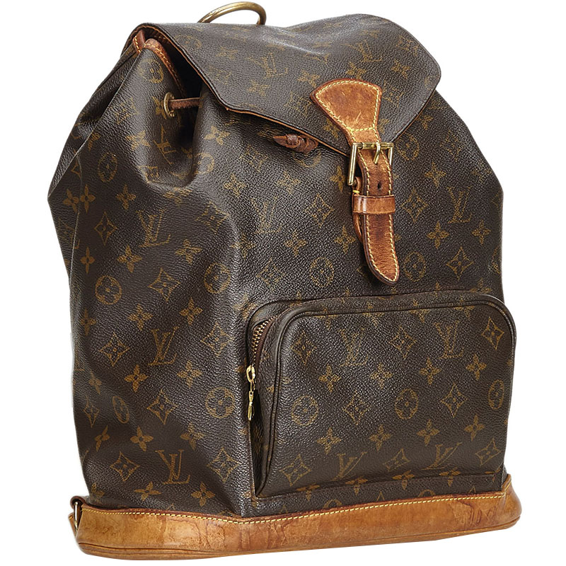 

Louis Vuitton Brwon Monogram Montsouris GM Canvas Bagpack, Brown