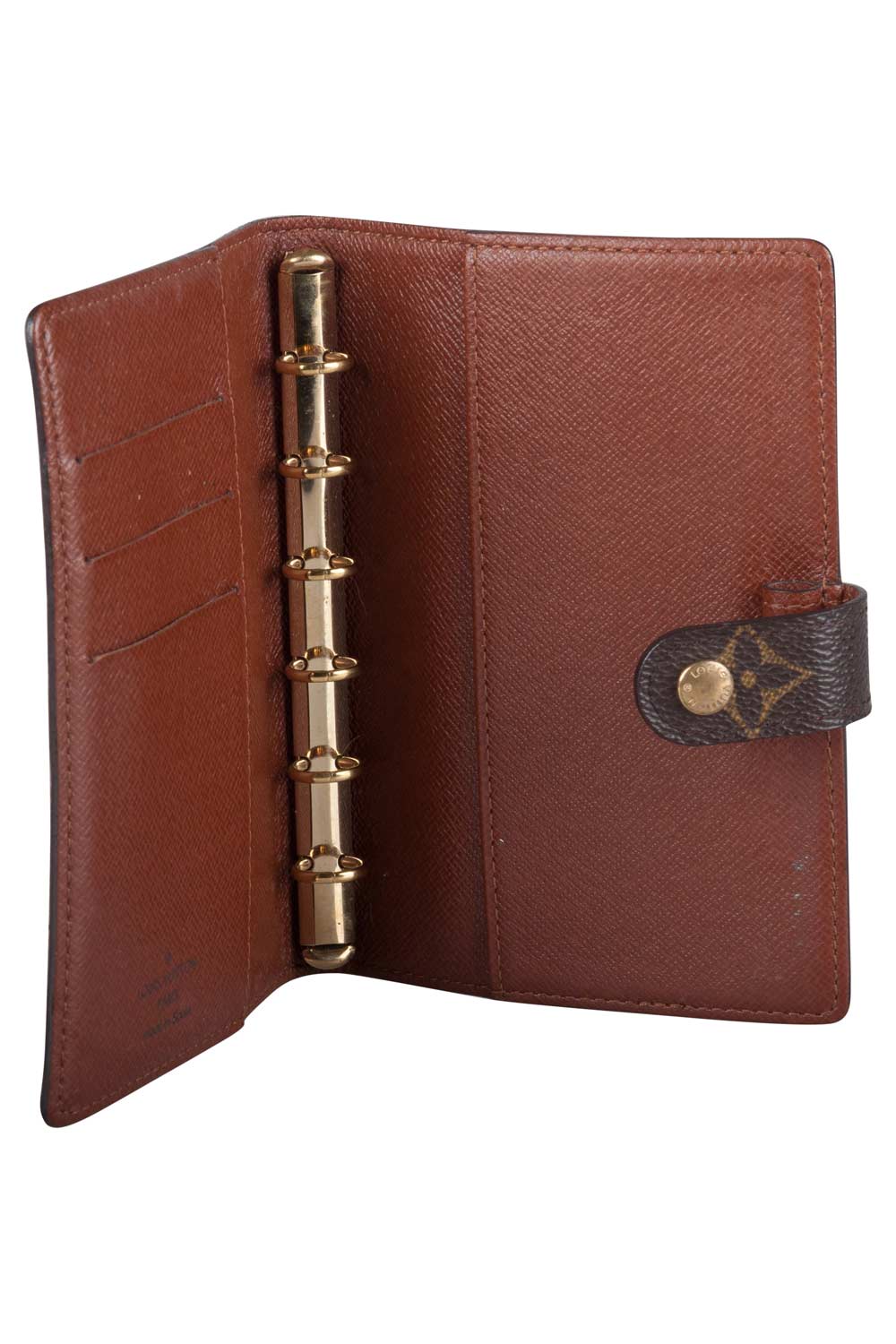 

Louis Vuitton Monogram Canvas Small Ring Agenda Cover, Brown