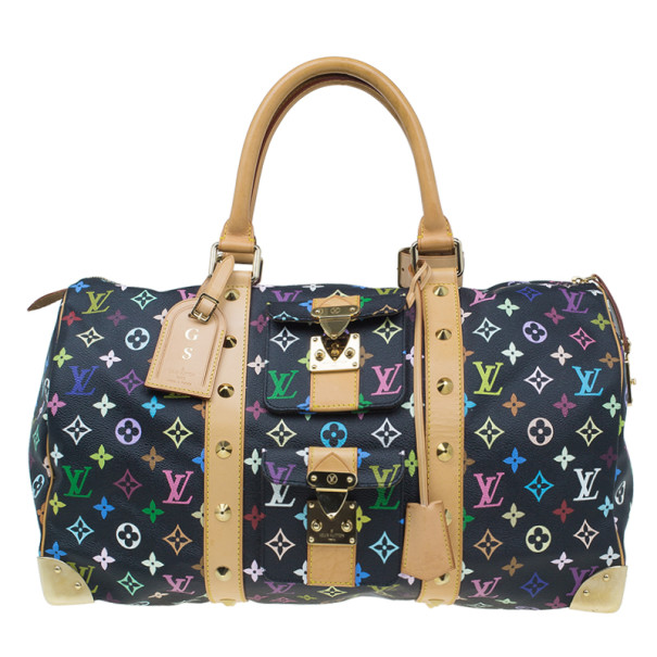 Louis Vuitton Multicolore Monogram Keepall 45 - Black Luggage and