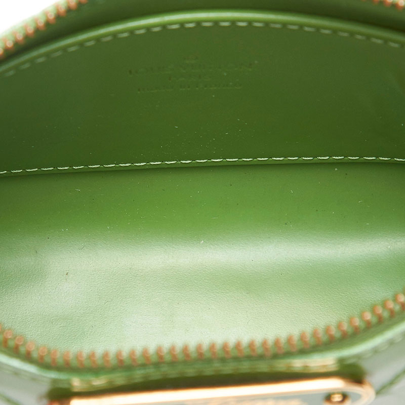 

Louis Vuitton Green Vernis Leather Trousse Cosmetic Pouch