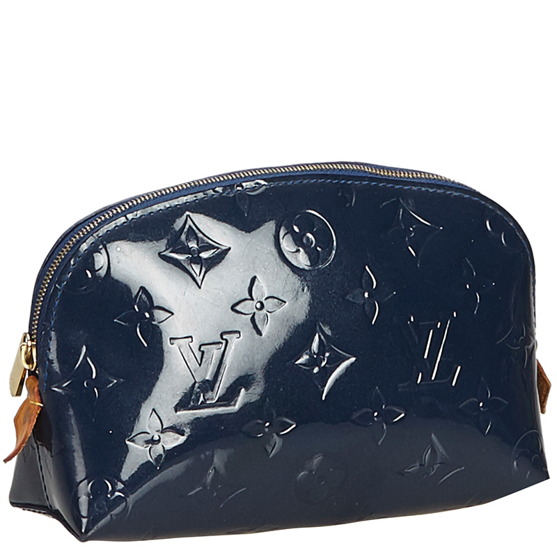 

Louis Vuitton Navy Blue Vernis Cosmetic Pouch