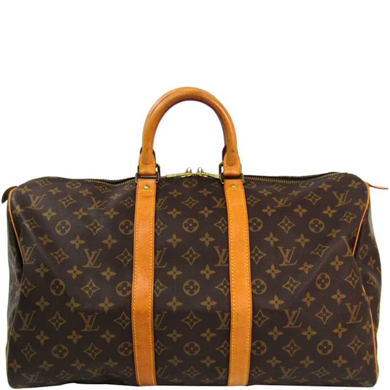 Pre Owned Louis Vuitton Monogram Canvas Keepall 45 Bag