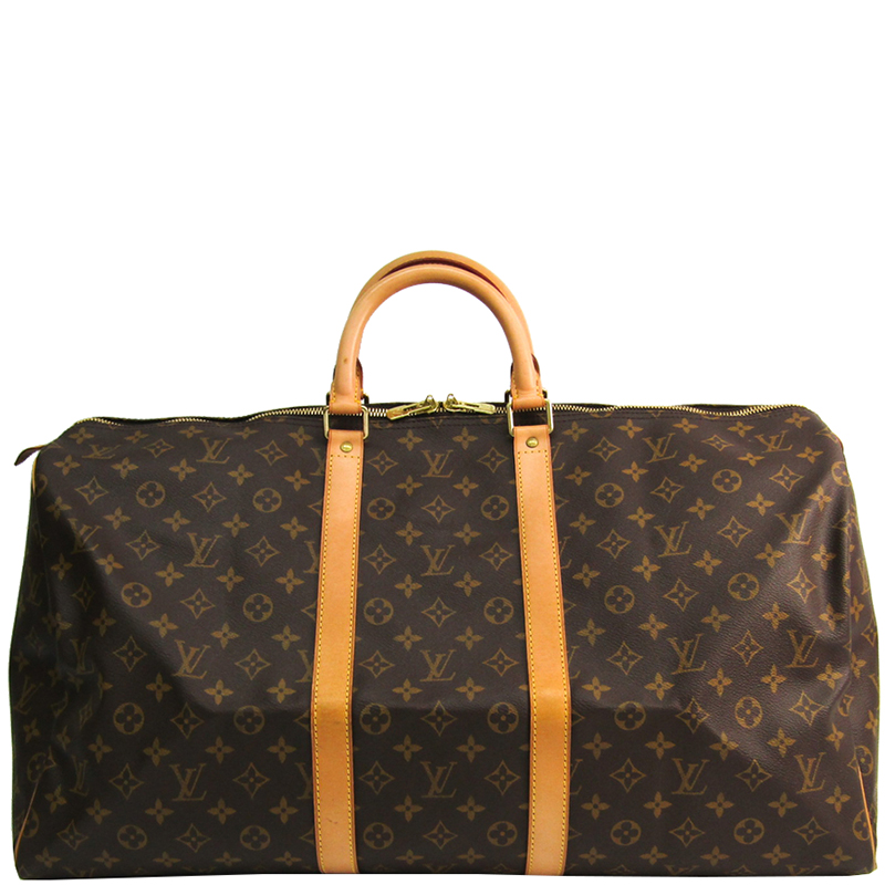Pre Owned Louis Vuitton Monogram Canvas Keepall 55 Bag
