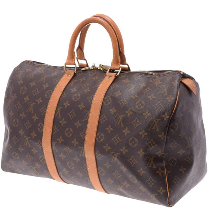 

Louis Vuitton Monogram Canvas Keepall 45 Bag, Brown