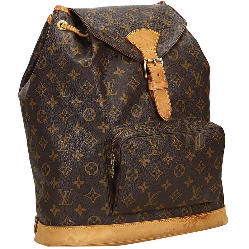

Louis Vuitton Monogram Montsouris Canvas GM Backpack, Brown