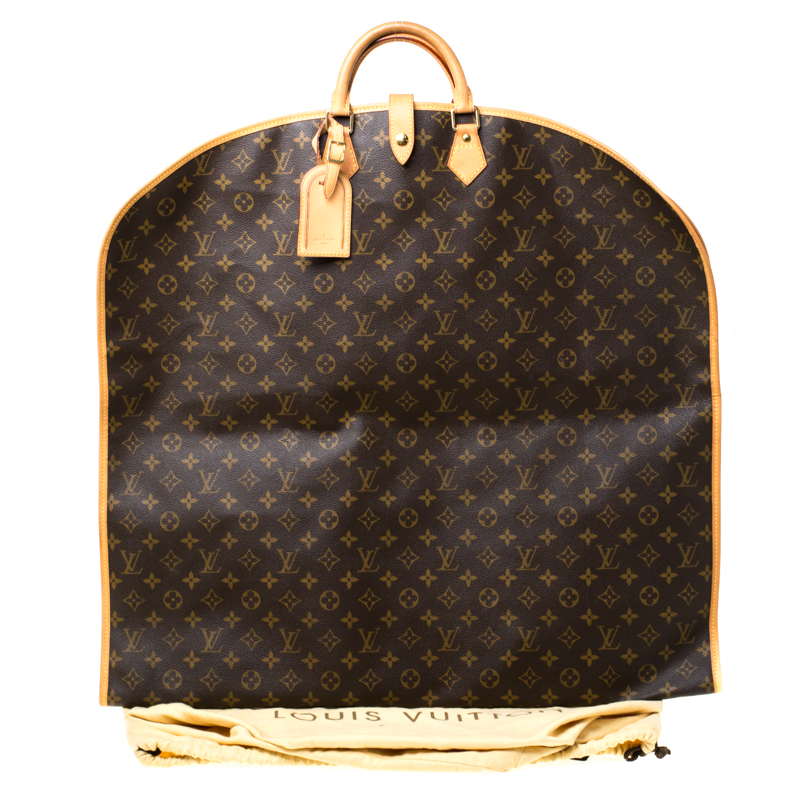 Louis Vuitton Monogram Canvas and Leather Garment Cover Louis