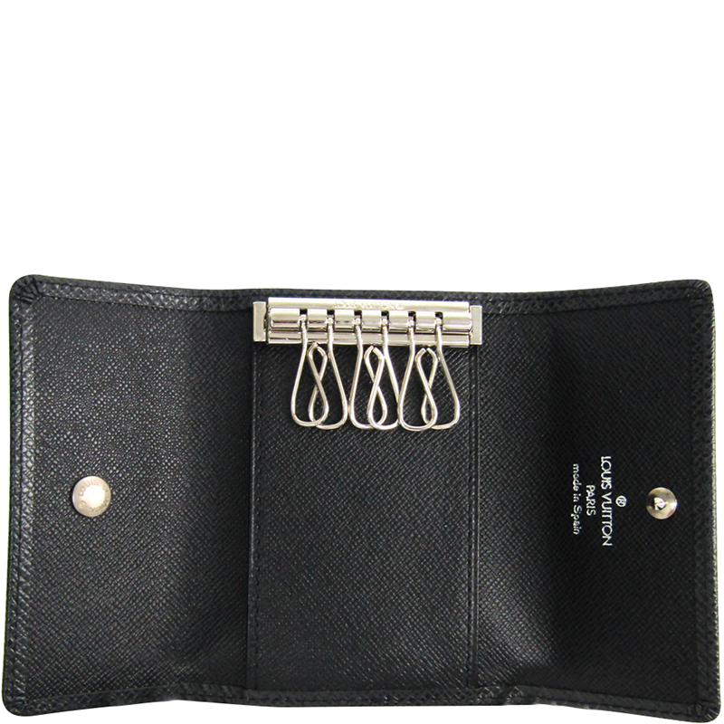 

Louis Vuitton Black Taiga Leather 6 Key Holder Case
