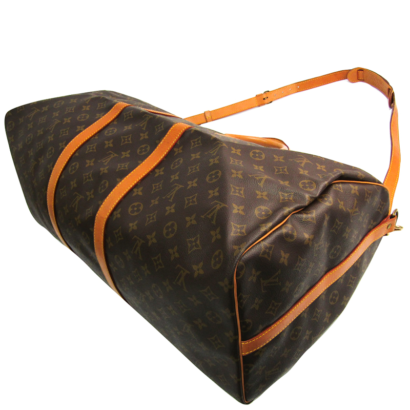 

Louis Vuitton Monogram Canvas Keepall Bandouliere 60, Brown