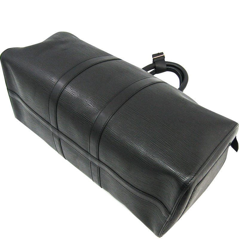 

Louis Vuitton Black Epi Leather Keepall 45 Bag