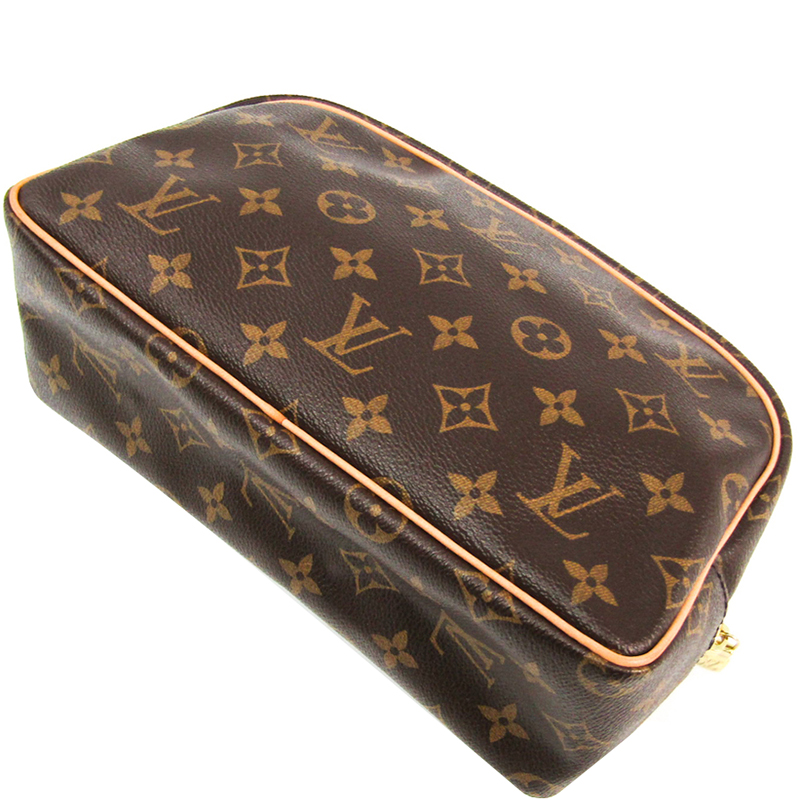 

Louis Vuitton Monogram Canvas Trousse Toilette 25, Brown