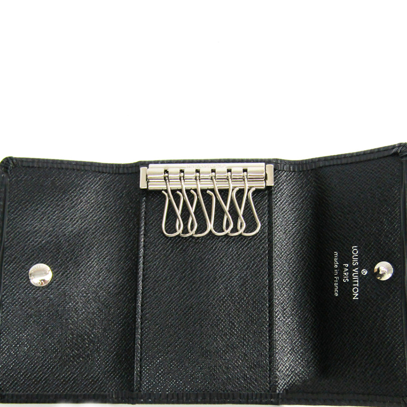 

Louis Vuitton Noir Epi Leather 6 Key Holder, Black