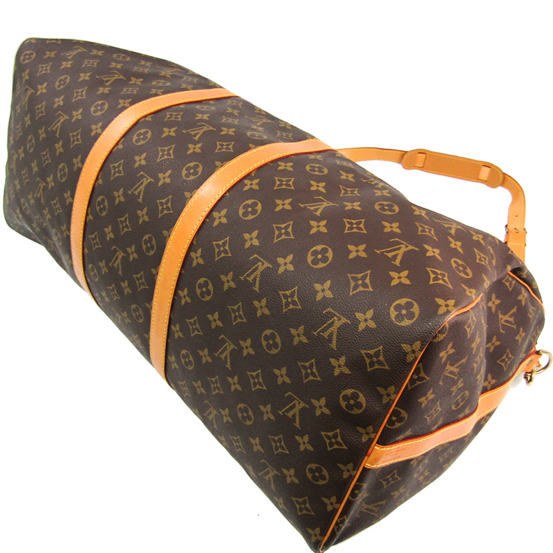 

Louis Vuitton Monogram Canvas Keepall Bandouliere 60, Brown